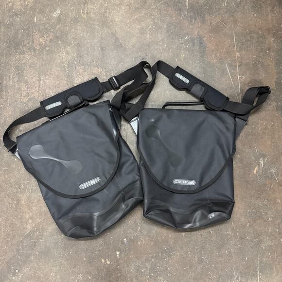 Ortlieb City Biker Commuter Pannier Pair of 2 Black Waterproof (OOP) - Picture 1 of 7
